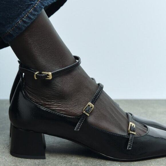 ZARA BLOGGER FAVE!!! Faux Patent Leather Heels LAST ONE!!! - Picture 14 of 16